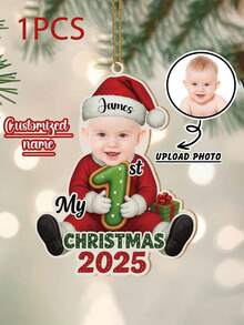 Individuell geformte Holzverzierungen, Mein erstes Weihnachts-Baby-Ornament, Geschenke für Babys und Eltern, Weihnachtsgeschenke, Weihnachtsschmuck, Multifunktional, ideale Geschenke für ihn, Teeraum, Zuhause, Garten, Büro, für Jahrestage, Valentinstag, Muttertag, Vatertag, Abschluss, Einweihung, Herbstdekoration, elegantes Wohnen, kunstvolles Leben