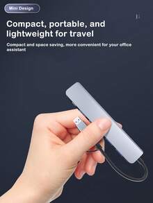 2-In-7 Splitter 7-In-1 Docking Station, Type-C Hub 7-In-1 Docking Station, USB Expansion Hub And Splitter For Laptops And Tablets