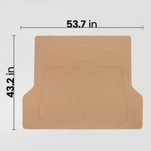Heavy Duty Rubber Cargo Liner - All - Weather Trunk, Trim - To - Fit Design, SUVs, Trucks - Non - Slip, Waterproof, Durable Cargo Floor Liner - 54x 43.5x 0.25 - Black - 米色 - 查看 7
