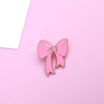 1pc Cartoon Pink Butterfly Anti-Flashing Brooch, Suitable For Backpack, School Uniform, Sweater, Daily Wear