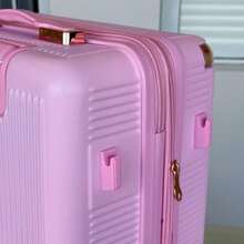 10kg Carry-On Luggage With 360° Wheels Travel Hand Luggage - Baby Pink - View 3