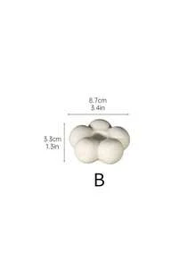 1 件北欧风格浪漫烛光晚餐陶瓷烛台，简约现代创意烛台桌面装饰
