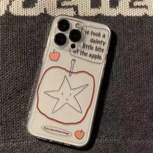 Funda de teléfono transparente de alta calidad, moderna y creativa, con patrón minimalista de estrella de la suerte de Apple, diseño a prueba de golpes y anticaídas, duradera y resistente a las manchas, adecuada para todas las series de , compatible con  17/17 Pro/17 Pro Max/17 Air/ 16/16 Pro/16 Pro Max/16 Plus/ 15/15 Pro Max/15 Pro/15 Plus/ 14/14 Pro/14 Plus/14 Pro Max/ 13/13 Pro/13 Pro Max/12/12 Pro/12 Pro Max/11/11 Pro/11 Pro Max/XR/X/XS/XS Max. Es el regalo de cumpleaños perfecto para novias, novios, esposos, esposas, amigos o para uno mismo.Novedoso y a la moda, adecuado tanto para hombres como para mujeres. - Transparente 961 - Ver 7