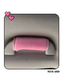 1 Luva Rosa/Preta Fofa Para Maçaneta De Porta Da General Motors, Capa Para Maçaneta De Apoio De Braço Interno, Capa Para Freio De Mão, Protetor De Maçaneta De Carro - Puxe as luvas - Ver 1