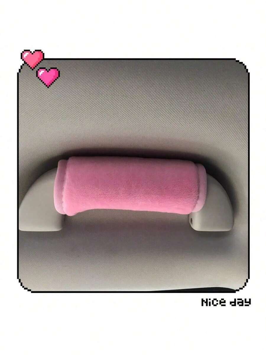 1 Luva Rosa/Preta Fofa Para Maçaneta De Porta Da General Motors, Capa Para Maçaneta De Apoio De Braço Interno, Capa Para Freio De Mão, Protetor De Maçaneta De Carro - Puxe as luvas - Ver 1