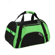 1pc Foldable Large Capacity Fashion Breathable Pet Outdoor Sling Bag, Suitable For Medium/Small Cats & Dogs Outdoor Activities