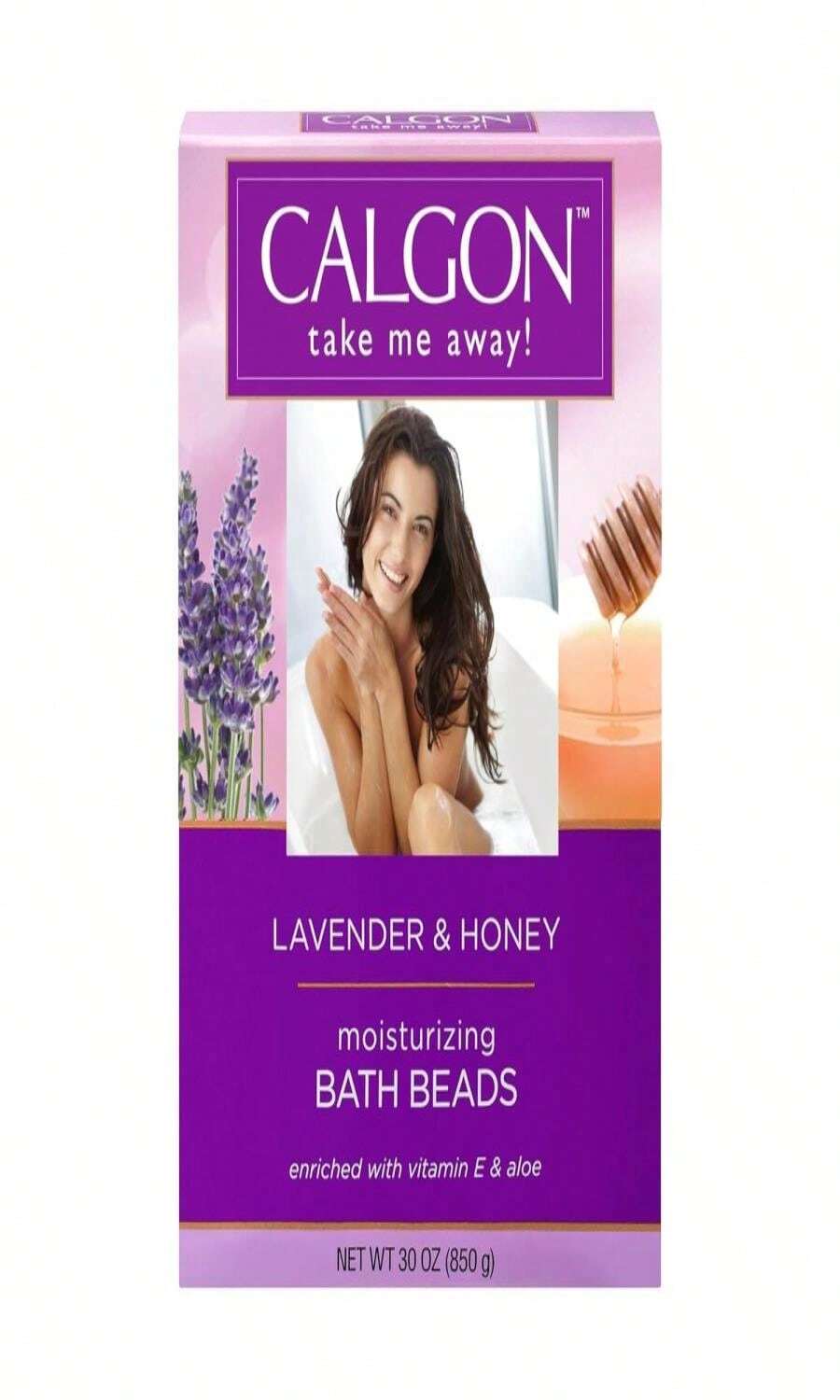 Calgon Ultra-Moisturizing Bath Beads, Lavender &Amp; Honey, 30 Oz - MàuC - Xem 1