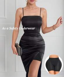 Women's Hip Padded Shapewear Booty Lifter Control Panty - Black - View 5