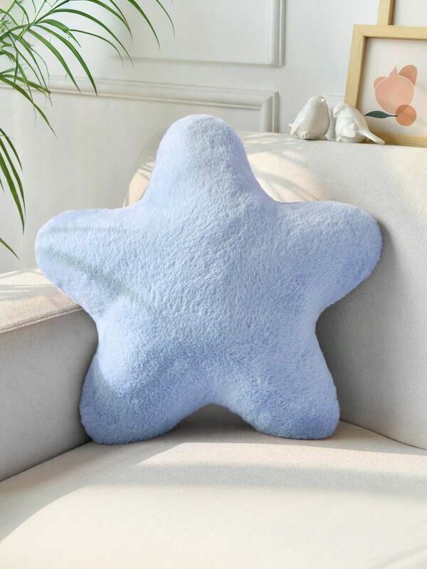 Star-Shaped Pillow, Decorative Cushions For Beds And Sofas, Star-Shaped Pillow, Soft Faux Rabbit Fur Dormitory Mat, Suitable For Decorative Pillows In The Sofa, Bedroom, And Living Room, Applicable For Halloween And Christmas Decorations.