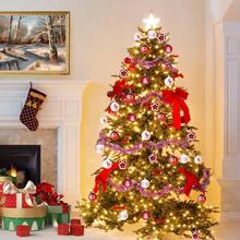 12 piezas de decoraciones navideñas con ganchos, decoraciones colgantes para el árbol de Navidad