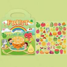 Libros de pegatinas reutilizables, pegatinas de aprendizaje temprano para niños, libros de pegatinas silenciosos, multiescena, adecuados como regalos de Navidad y Año Nuevo - Multicolor - Ver 7