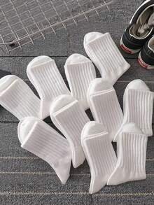 5/10 双男女通用运动休闲中筒袜，四季皆宜 - 彩色 - 查看 7