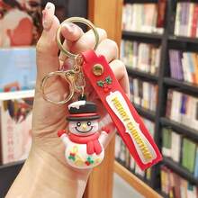 Santa Claus Doll Keychain Elk Socks Christmas Tree Pendant Superhero Themed Gift For Christmas, Halloween, Valentine's Day Gift Gift Ideas Bag Accessories Lanyards With Id Holder Car Accessories Bag Charms Car Accessories Teacher Friend Sister - Multicolor - View 5