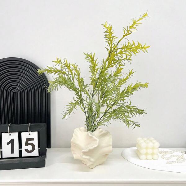 Jarrón negro de estilo minimalista nórdico y bohemio, adecuado para la decoración de una casa de campo moderna, sala de estar, cocina, chimenea, dormitorio, mesa de comedor, oficina, decoración de una sola pieza para el hogar, decoración de habitación, jarrón de flores, jarrón de vidrio