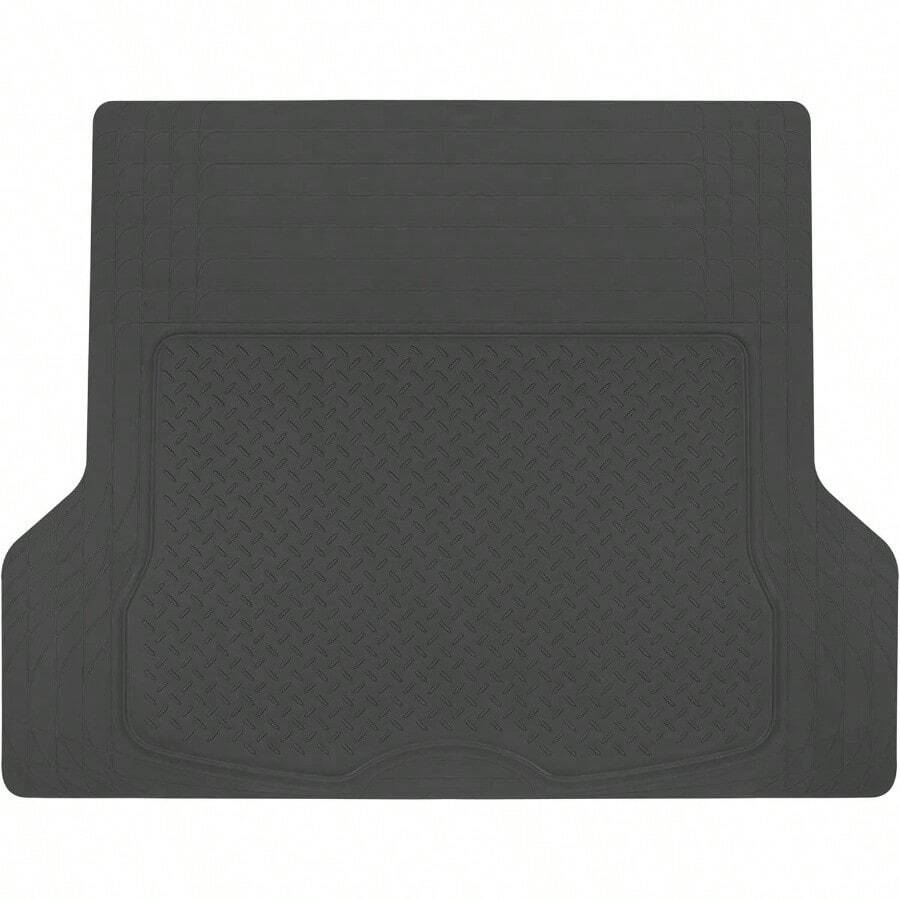 Heavy Duty Rubber Cargo Liner - All - Weather Trunk, Trim - To - Fit Design, SUVs, Trucks - Non - Slip, Waterproof, Durable Cargo Floor Liner - 54x 43.5x 0.25 - Black - Black - View 1