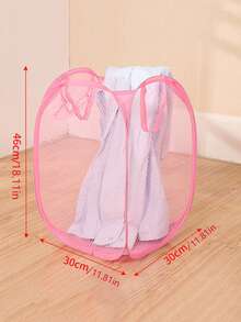 可折叠脏衣篮，居家收纳好帮手，便携式洗衣篮，适用于浴室、卧室、宿舍和衣橱。轻便可折叠脏衣篮，配有便捷提手，经久耐用，适合日常洗衣和快速分类。节省空间，是理想的家用洗衣解决方案，尤其适合公寓生活、共用洗衣房和换季衣物收纳。可用作脏衣篮、分类篮和临时储物篮。不用时可折叠收纳。加固缝线和坚固框架，宽大开口和易于清洁的侧面设计，满足您日常使用需求。 - 彩色 - 查看 6