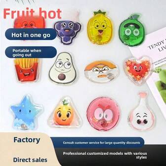New Fruit Instant Hand Warmer, Self-Heating, Iron Piece, Mini, Portable Warm Patch