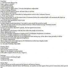 NieNie USB Powered Music Digital Alarm Clock With 11 Colors RGB Mood Light 2 Alarm Night Mode 5 Levels Brightness Adjustment Snooze Table Clock 12/24H 4 Levels Adjustable Volume USB Output Wake-Up Sleep Reminder Security Mode LED Clock Home Decor Room Decor