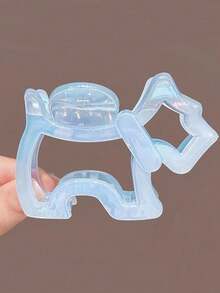 1 件亚克力珍珠小狗发夹，优雅大号马尾辫夹/时尚发饰，适合日常、海滩、旅行、派对和服装搭配发饰动物发夹、学校用品、学院时尚发爪夹秋季配饰 - 彩色 - 查看 7