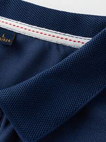 3pcs Boyfriend Style Men's Lightweight Breathable Running Fitness Casual Solid Color Long Sleeve Polo Shirts, Spring/Autumn - Multicolor - View 7