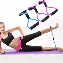 Ferramenta Manual de Alongamento e Relaxamento, Faixas de Resistência em Forma de Oito, Expansor de Peito e Abertura de Ombro para Ioga e Fitness, Faixas de Assistência para Puxada em Forma de Oito com Empunhadura Antiderrapante