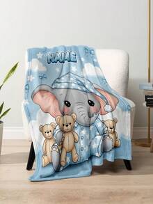 1pc Custom Name Blanket For Bed,Personalized Bedding Blanket With Name, Personalized Throws Blanket, Cute Blanket, Best Kids Blanket, Cozy Blanket, Family Gift, Birthday Gifts, Christmas Gifts ,Personalized Gifts, Children's Day Gift, Gift For Son/Daughter, Gift For Friend, Gift For Kids