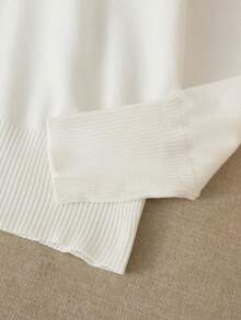 GIGOGOU Spring Autumn Women Knit Cardigan,Long Sleeve Tops - White - View 9