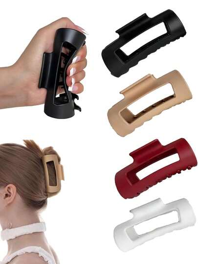 Presilha de Cabelo Macia em Formato de Nuvem, Presilha de Garra Macia e Flexível, Presilha de Cabelo Inquebrável para Mulheres, Grampos Grandes Antiderrapantes para Cabelos Grossos ou Finos, Acessórios de Cabelo de Inverno Elegantes