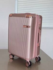 10kg Carry-On Luggage With 360° Wheels Travel Hand Luggage - 藕粉色 - 查看 1