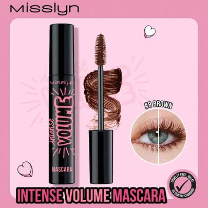  MISSLYN-Intense Volume Mascara, Intense Volume Up, Quick Drying, Long Lasting, Dramatic Volume, Volumizing Effect, Define Eyelash, Highly Pigmented, No Clumping, Intense Color, Brand Beauty Makeup, Face Paint Cosmetic, For Women & Girls, Perfect For Winter, Ideal For Y2K, Fancy Fashion, Suitable For Birthday, Best Gift, Valentine's Day Gifts, Party Ready, New Year Gift, Best Color,Vegan & Cruelty-Free