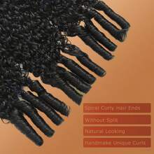 Beafay Burmese Curly Easter Day Human Hair Bundles 18 20 22 Inch Curly Bundles Unprocessed Burmese Raw Christmas Hair Accessories Real Human Hair Natural Color Human Hair Weft Extensions Virgin Hair Kinky Curly Bundles Water Wave Human Hair Bundles For Women Soft And Full No And Shedding, Dyed, Curled, And Styled Freely Cheap Suitable For Women Will Give You Shining Look For Daily Life, Like Wedding,Makeup,Lashes, Dates, And Theme Parties And So On Pelucas Curly Wigs Human Hair, Makeup, Your 2026 Beauty Glow-Up Awaits,Luxe Gifts For Moments That Matter #PremiumGifts New Year Human Hair Extensions Curly Hair Extensions Music Festival Hairstyles No Damage Hair Extensions For Festival Wedding Hair Wefts Festival Hairstyles With Hair Extensions Special Occasion Hair Extensions Hair Extensions For Wedding & Music Festival Hairstyles New Easter Bunny Style Long Hair Pieces For Women Natural Looking Hair Extensions - Natural Black - Xem 4