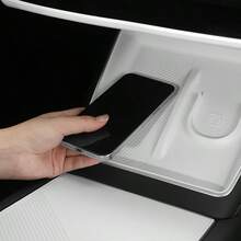 For Tesla Specific White Wireless Charger Silicone Pad - Anti-Slip & Anti-Scratch, Precise Fit For Wireless Charging Area Of Model 3/Y/S/X, No Displacement