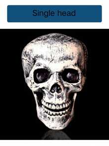 3 pièces Piquets de squelette Décorations d'Halloween - Design réaliste de crâne et d'os, décoration de jardin et d'intérieur en plastique durable, fournitures de fête d'Halloween effrayantes faciles à installer, décoration d'Halloween