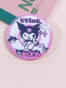 1/5/7 piezas Pines de mochila de Cinnamon Roll de dibujos animados de Sanrio, aretes de plata, pines de mochila, pines de dibujos animados de anime, accesorios de joyería de moda para vaqueros