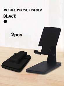 Adjustable & Foldable Ergonomic Polycarbonate Phone Stand, Suitable For Daily Office Use, Sturdy & Portable, Multi-Angle Viewing, Can Also Be Used As Pencil Case, Pencil Bag, Backpack, Back-To-School Essential,Stationery - Multicolor - View 15