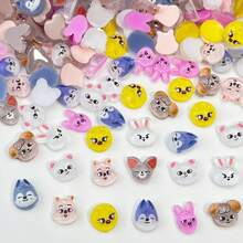 1SET/20PCS Kpop Animal Mini 3D Stickers DIY Decoration, Nail Phone Case Decoration Stickers SKZOO Mini Stickers Girlfriend Gift - Multicolor - View 2