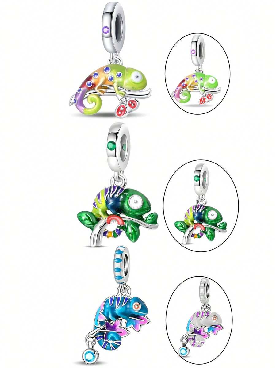 DIY Chameleon Collection; Suitable For Daily Wear, Can DIY Bracelets And Necklaces And Other Jewelry, Suitable For Women And Men To Wear, Classmates, Friends Holiday Gifts