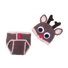 1 Set Handmade Crochet Witch Costume For Newborn Baby, Photography Prop For Halloween