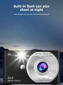 Digital Camera 16X Digital Zoom Front And Rear Dual Photography Student Retro CCD Camera - Camera + Data Cable - View 5