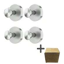 4 Ganci con ventosa per bagno, carico massimo 5 kg, portasciugamani riutilizzabili, ventosa senza foratura, gancio da parete, gancio multifunzione resistente per accappatoio, spugna