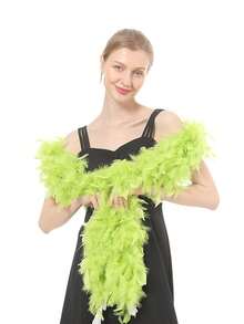 Colorful Turkey Feather Boas DIY Handmade For Weddings, Dances, Movies, Parties, Tea Parties And 1980s Costume Decorations, Girls And Ladies (Handmade, Feathers Will Fall Off A Little)