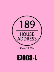Customized House Number Address Label Stickers, Also Suitable For Trash Cans, Doors, Fashionable, Cute, Colorful, Customizable, Personalized, Unique, Ideal Gift For Friends, Sons, Daughters, Office Workers, S, Homes, Offices. Multi-Functional, Decorative, Reusable, Exquisite, Fashionable, High-Quality, Colorful, Modern, Customized - Multicolor - View 3