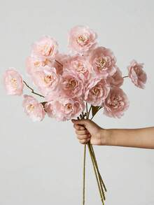 1/3/6 piezas 0.53m Flores artificiales, Plantas artificiales, Flor de loto de seda falsa de 5 cabezas con tallo largo, Flores de peonía falsas para boda, fiesta, Día de San Valentín, Día de la Madre, ceremonia, arreglo floral DIY, decoración del hogar, sala de estar, dormitorio, comedor, decoración de habitación, plantas artificiales, decoraciones para fiestas y días festivos, decoración de primavera, decoraciones de Año Nuevo