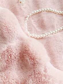 1pc Matcha Green Faux Rabbit Fur Bubble Plush Fabric Bedroom Carpet, Simple Solid Color Floor Mat, Decorative Soft & Fluffy Rug, Suitable For All Areas Of The Bedroom 60*120 60*180 80*180 ,Room Decor