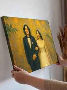 Personalisierter Leinwanddruck im Van-Gogh-Stil, lade dein Foto hoch, personalisiertes Kunstgeschenk für Familie, Freunde, Erinnerungsstück, Raumdekoration