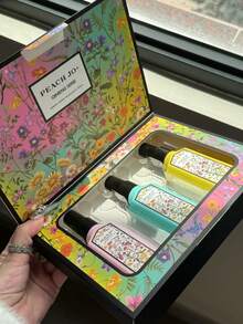 PEACH JO+ 3 PiecesDreamlike Floral Fragrance Mist Set, Limited Edition Aromatherapy Air Freshener For Indoor/Outdoor, Multi-Layer Uplifting Mist With Long-Lasting Natural Fresh And Alluring Essence, Releasing Elegant Jasmine, Gardenia And Lavender Scent, Ideal Gift For Dates, Parties, Gatherings, Travel, Holidays, Home, Hotel, Office