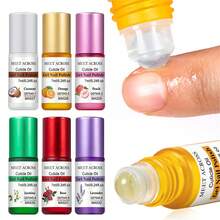 MEET ACROSS Peach Smell 7ml Cuticle Oil Nail Care Nutrition Nails Repair Hand Cuticle Manicure, Revitalizer Oil Prevent Agnail Nail Polish Nourish Skin Treatment Nail Strengthening Care Nails Art