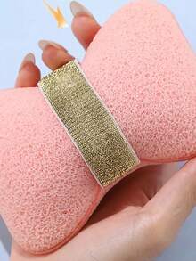 4/1PC 沐浴起泡海绵家用沐浴球清洁工具女士沐浴皂袋沐浴海绵擦灰色蜂窝防滑弹性皂架带丝瓜络沐浴海绵 - 彩色 - 查看 2