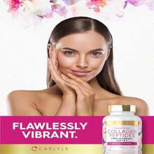 Carlyle Collagen With Vitamin C | 6000mg | 120 Caplets | Multi Collagen Peptide Pills | Type 1 And 3 | Non-GMO, Gluten Free, Grass Fed - 白色的 - 查看 7