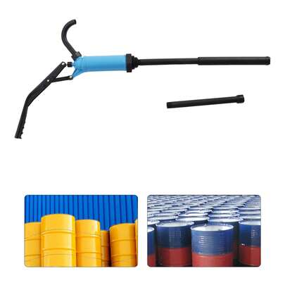 Plastic Lever Acting Drum Barrel Pump PP Manual Drum Barrel Pump Blue PP Spout